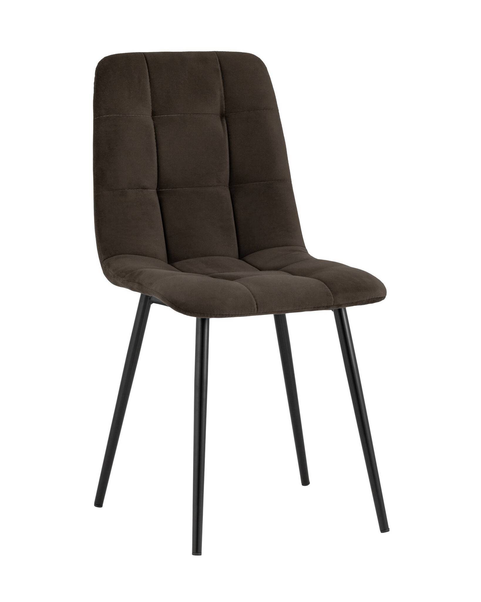 Стул Oliver велюр тёмно-коричневый Stool Group