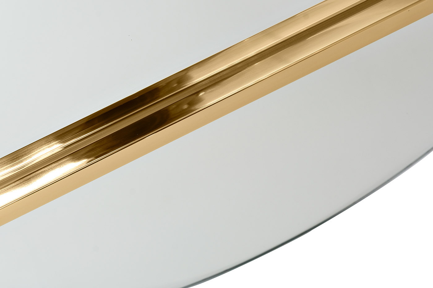 Зеркало круглое с металлическими вставками Garda Decor KFG096