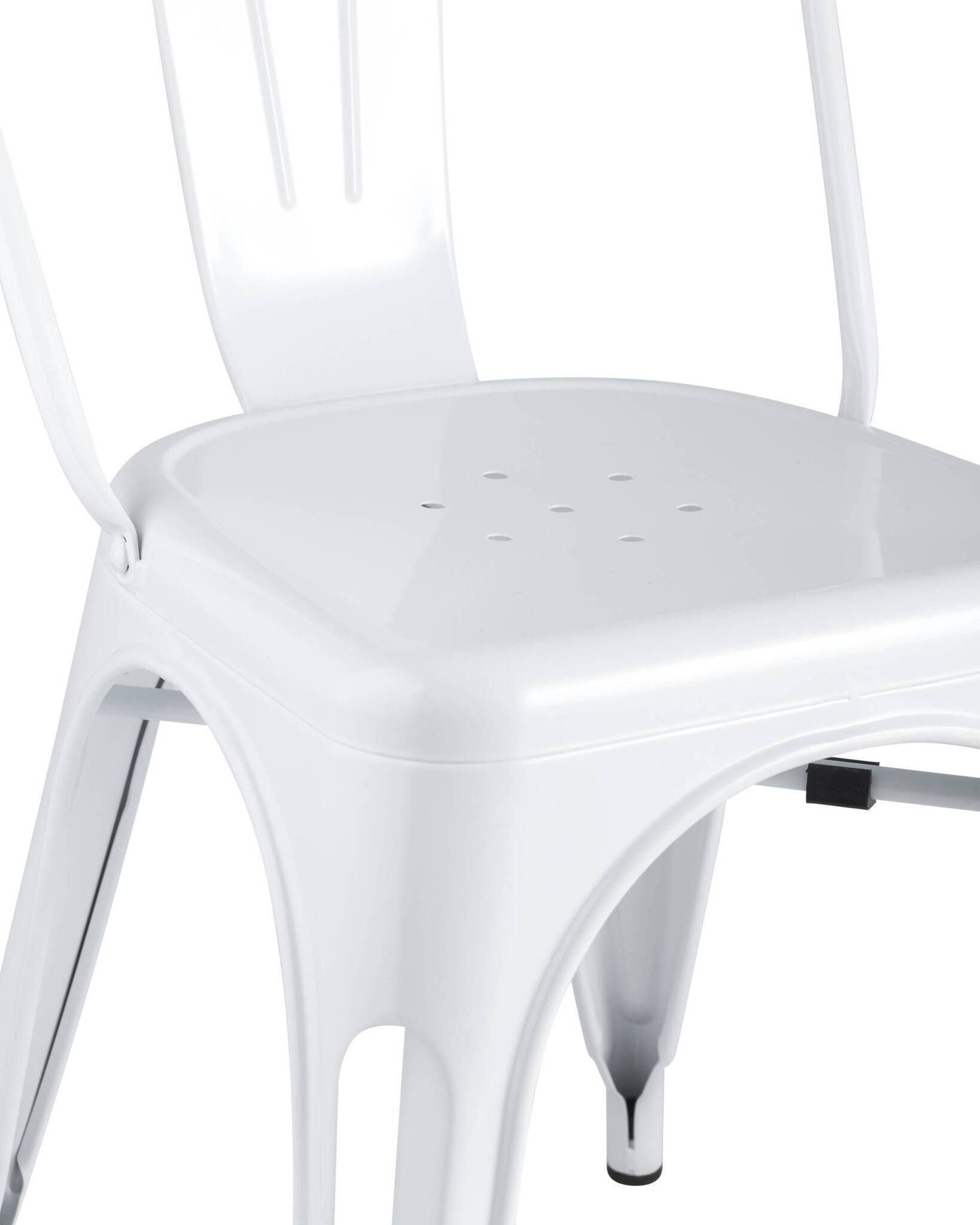 Стул TOLIX белый глянцевый Stool Group