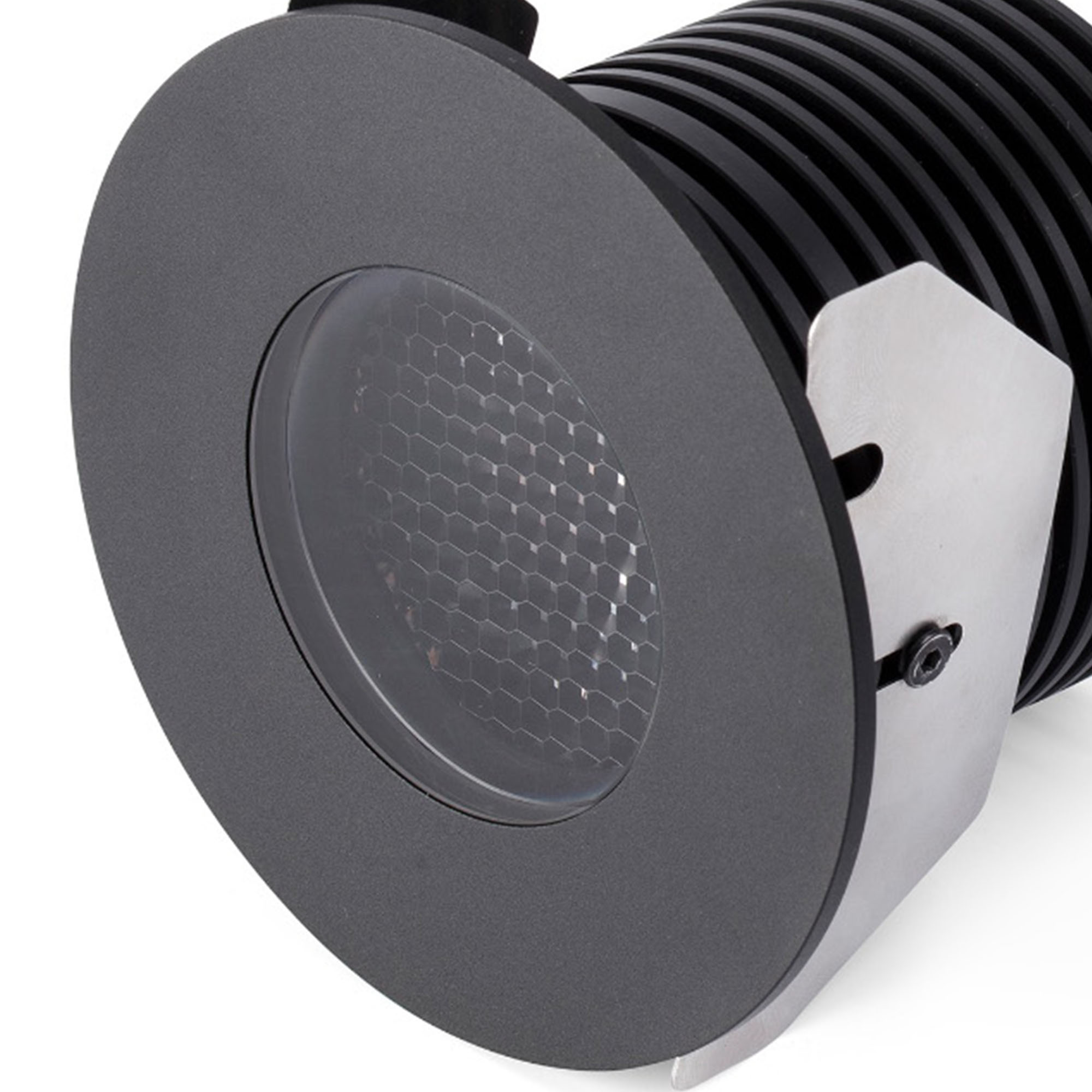 Встраиваемый светильник Grund LED черный 7Вт 2700К Faro