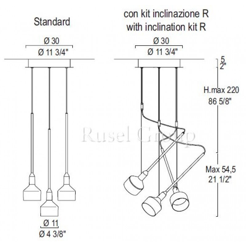 Подвесной светильник Leucos BEAMER S3 11