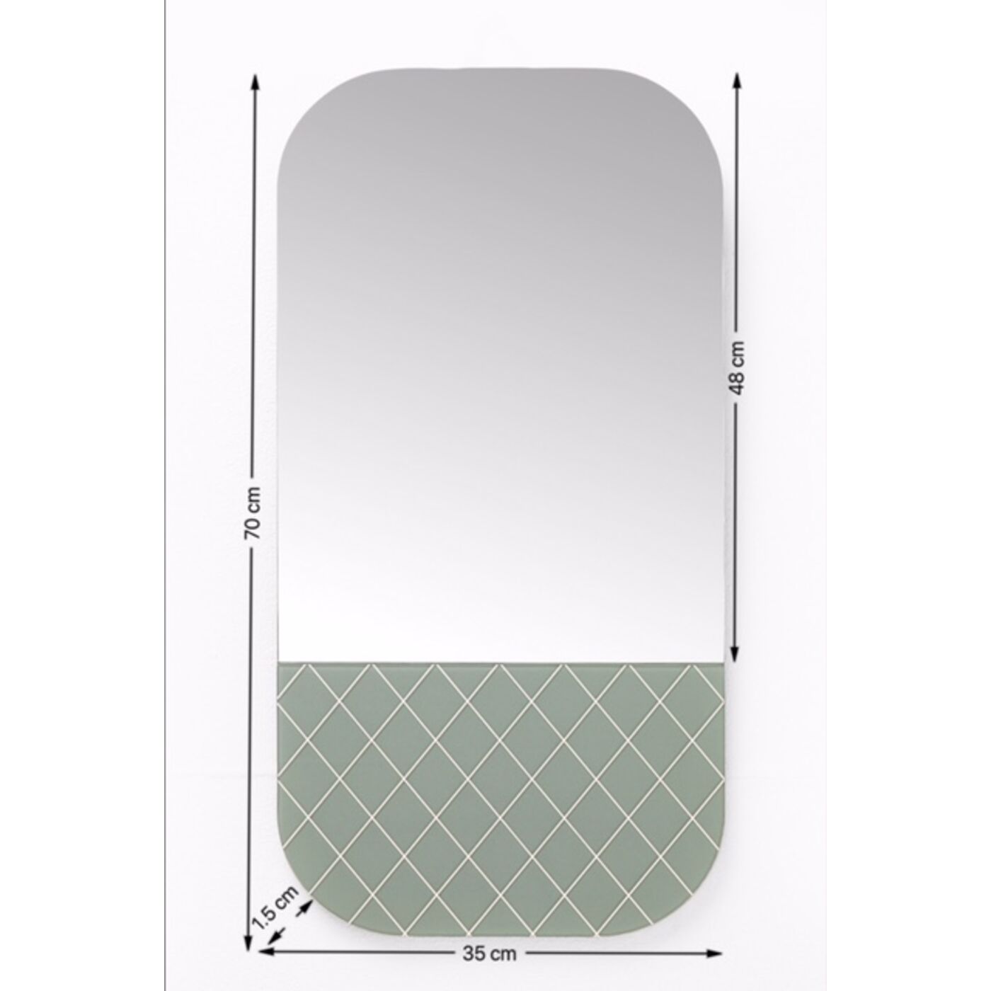 Зеркало Cafe Society 70x35 см KARE 83262