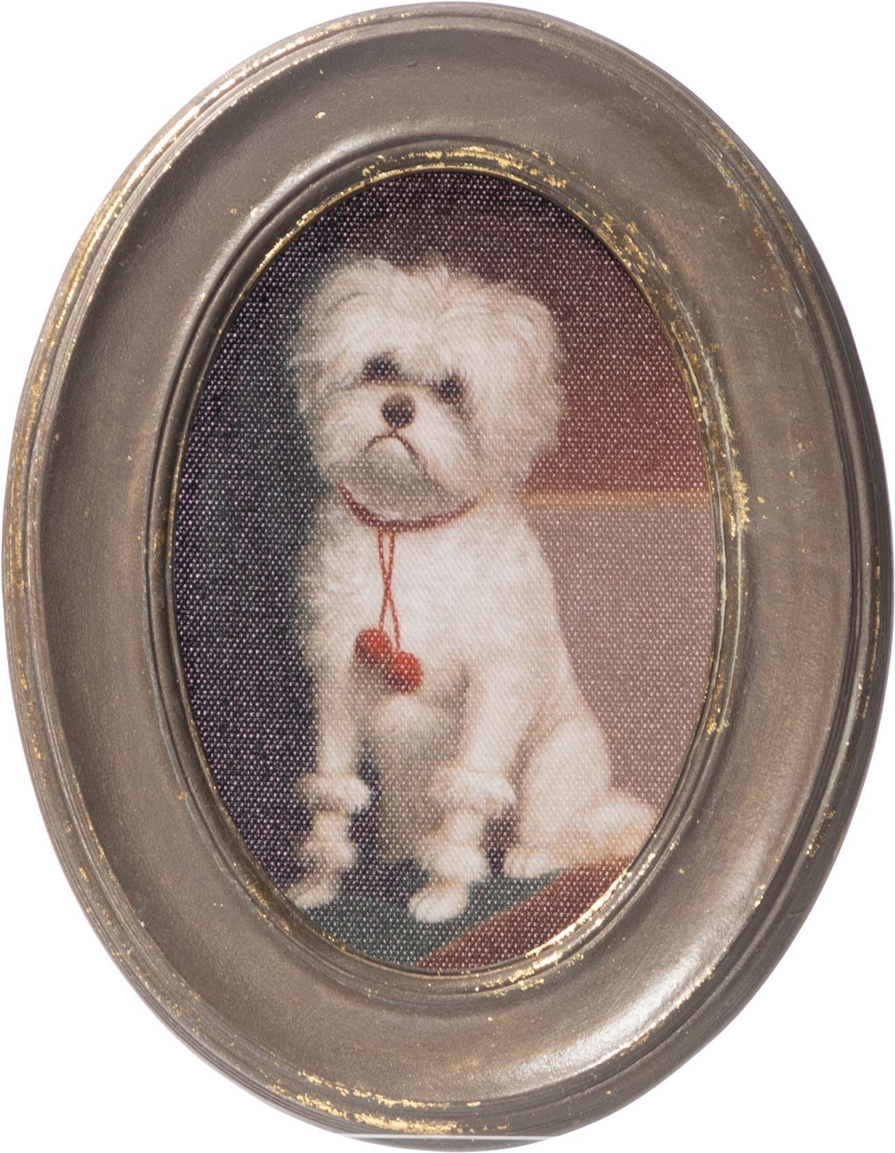 Картина в раме Собачка, масло, под старину Glasar 28-394