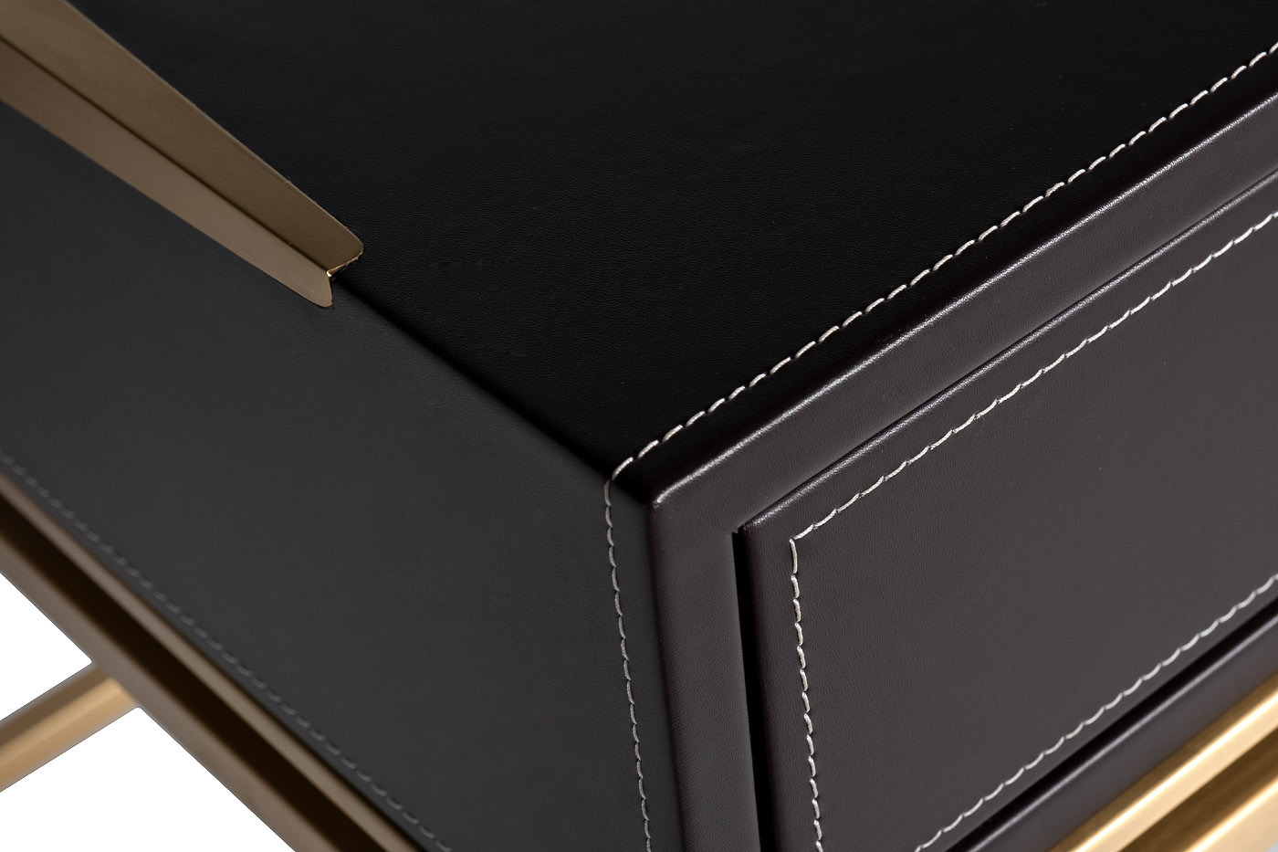 Стол письменный коричневый/матовое золото Garda Decor 76AR-D671