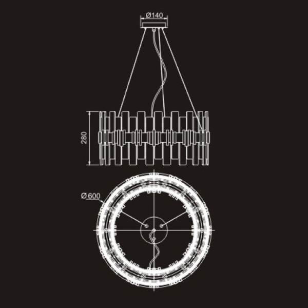 Люстра Delight Collection P68073-14 silver