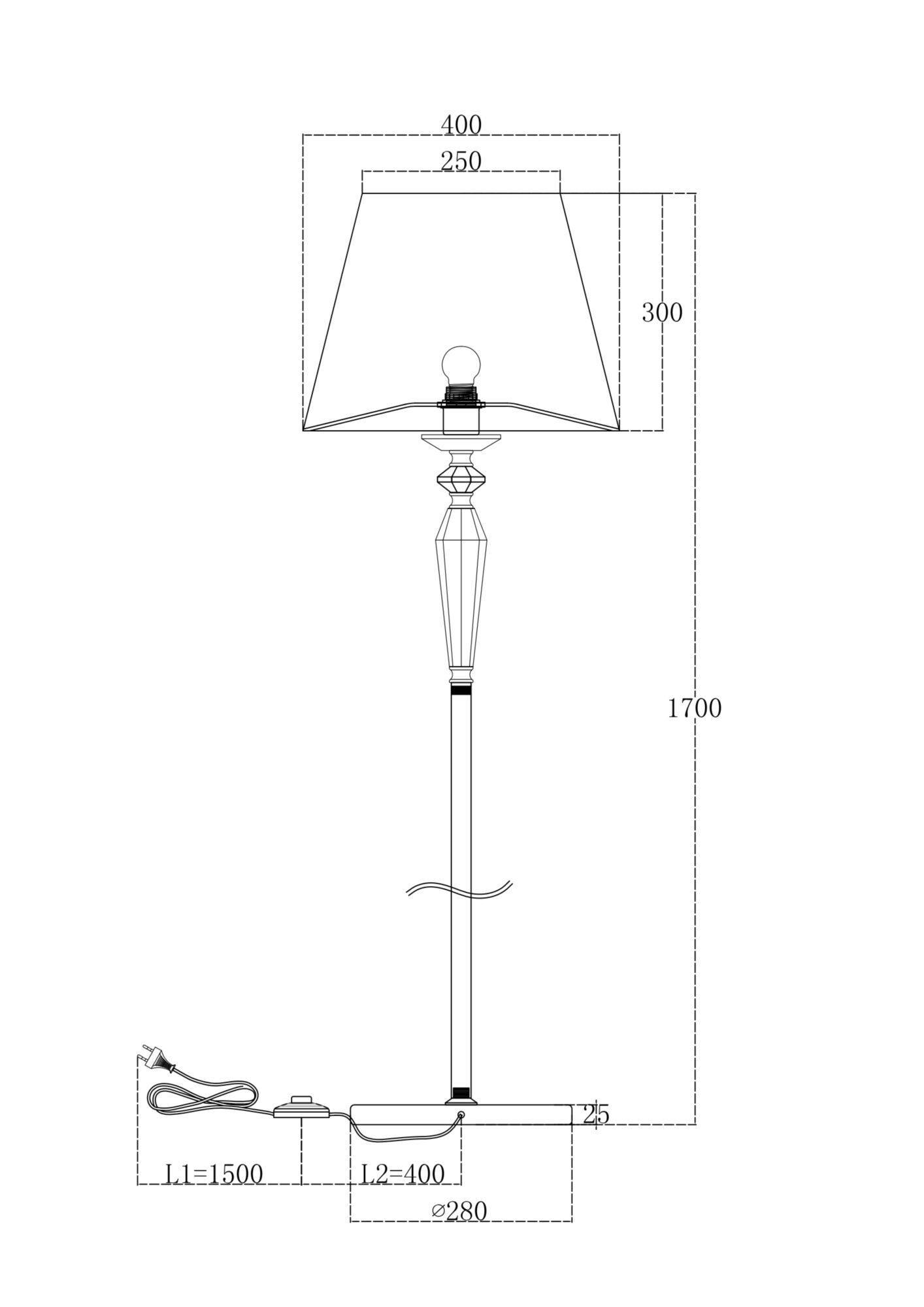 Торшер Maytoni MOD064FL-01N