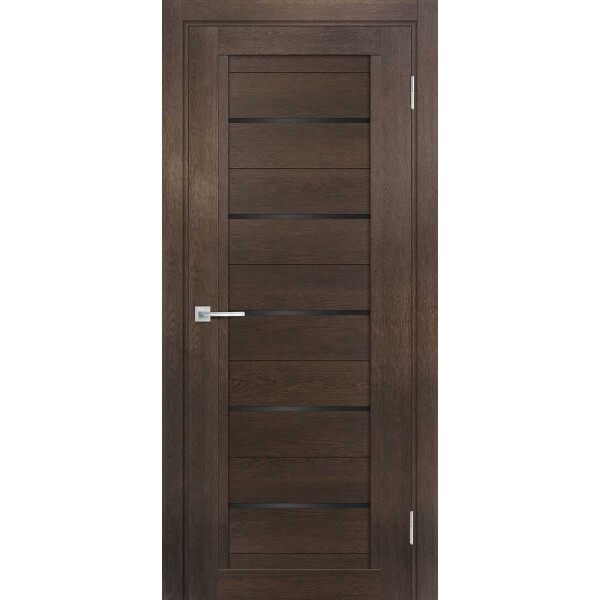 Межкомнатная дверь Graf ТЕХНО-809 черный лакобель Фреско (2000 х 800)