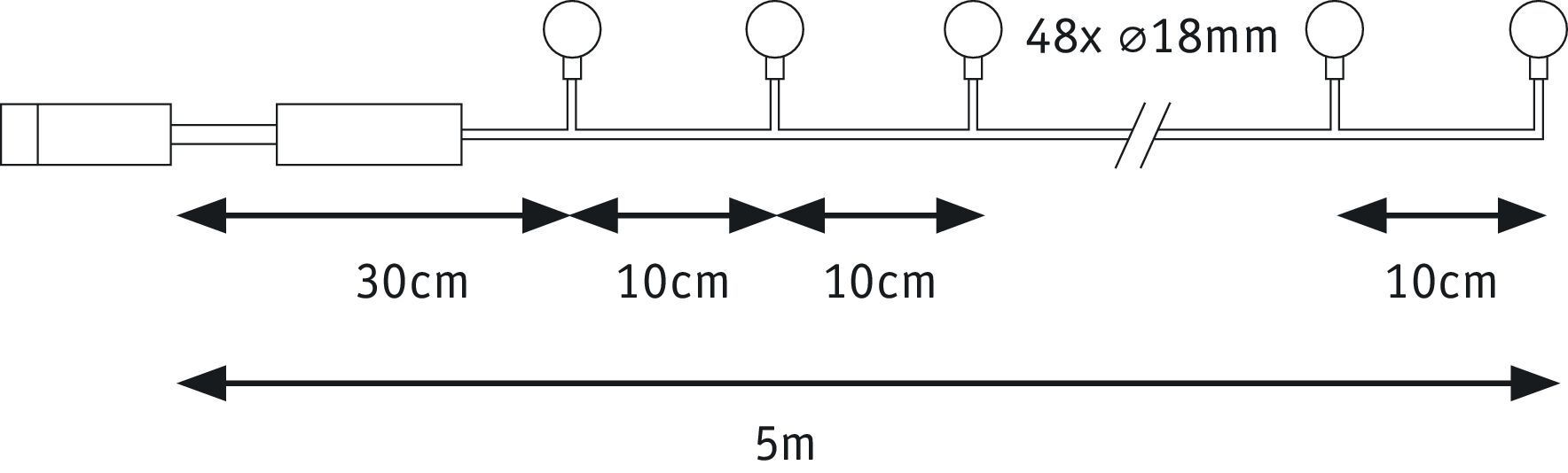 Светильник уличный гирлянда Paulmann 94558
