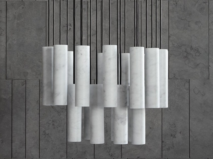 ПОДВЕСКИ СИЛОСА-BIANCO CARRARA D80 24 lamps by ImperiumLoft