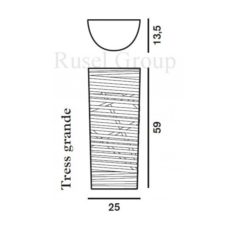 Настенный светильник Foscarini Tress grande parete