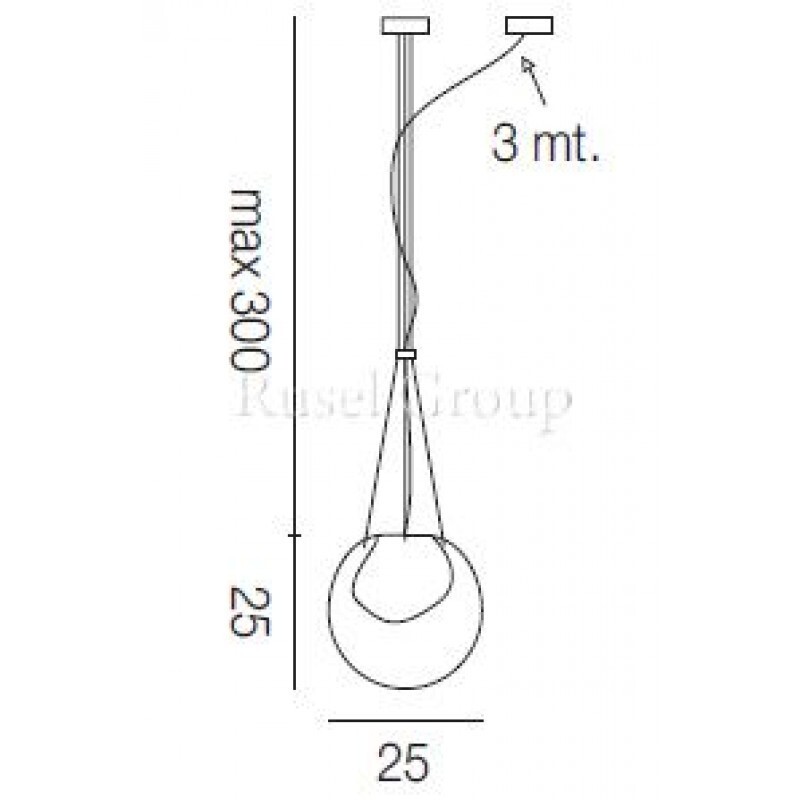 Подвесной светильник Vistosi POC SP 25 D1