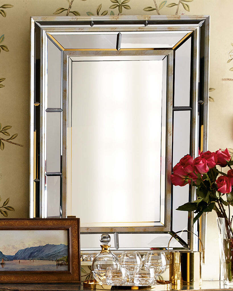 Зеркало с двойной рамой Сибил Louvre Home LHVM1363S-ZSWA