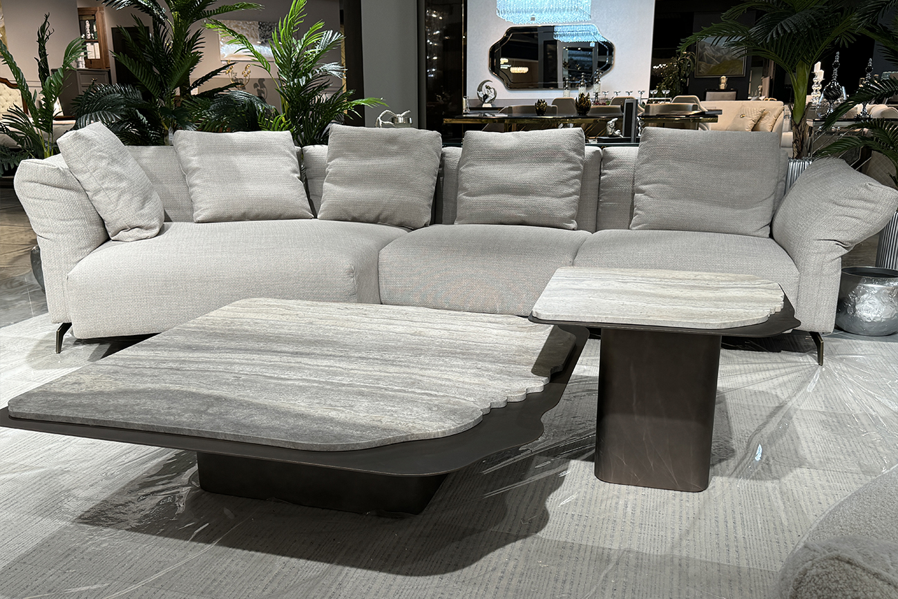 Стол журнальный Travertine 60*60*48 Garda Decor 58DB-04056