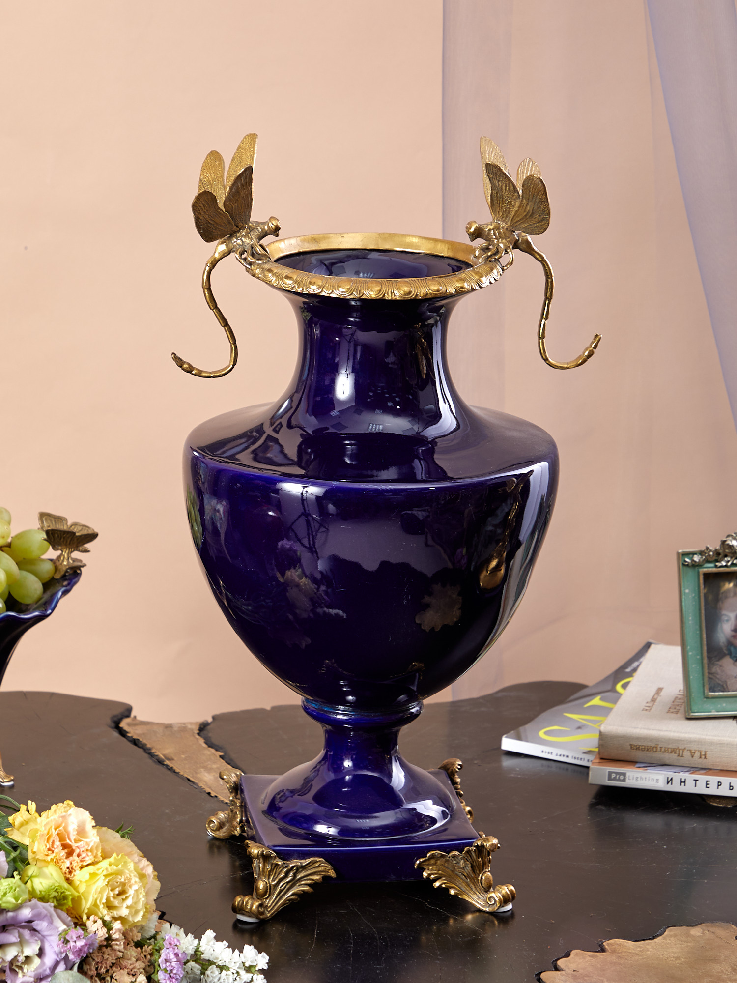 Ваза со стрекозами Glasar A516/U16