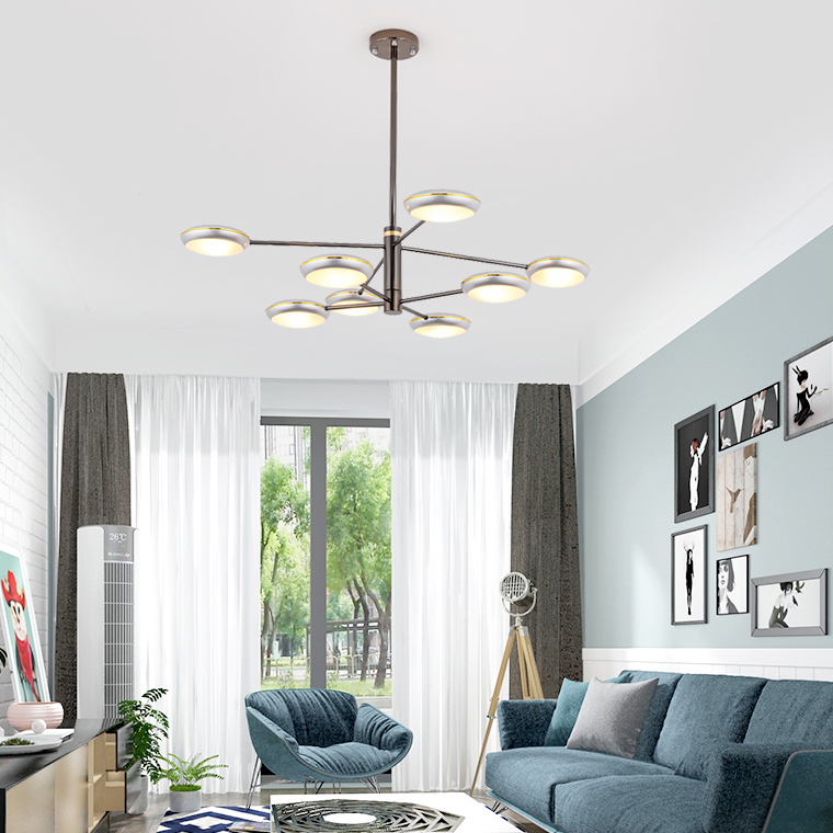 Люстра на штанге DRAMMEN D90 Silver by ImperiumLoft