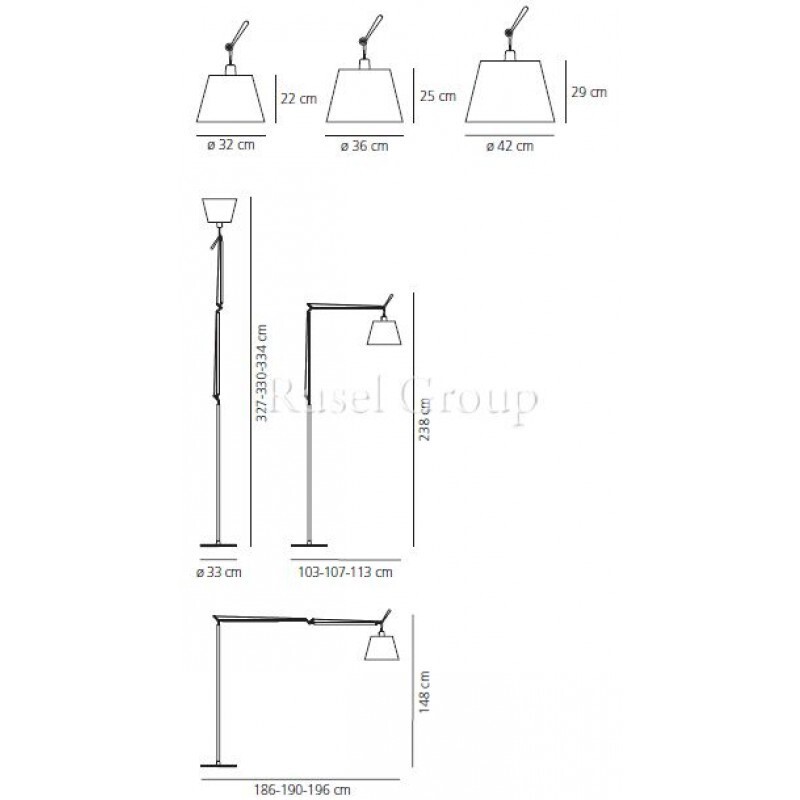 Напольный светильник Artemide TOLOMEO MEGA TERRA Напольный светильник Artemide TOLOMEO MEGA TERRA
