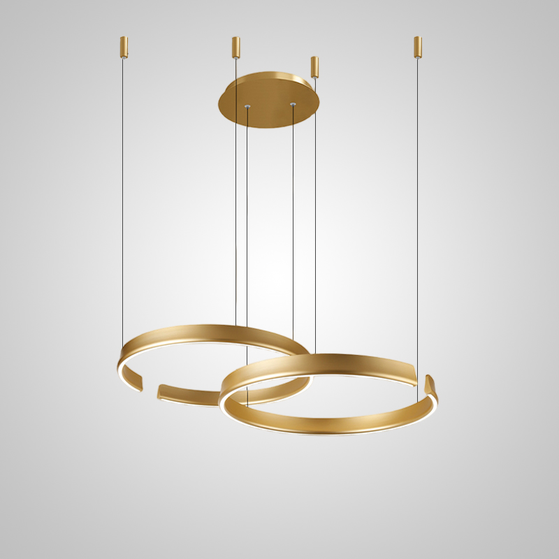 Подвесная люстра VEIKKO COMBO D45+45 Brass by ImperiumLoft