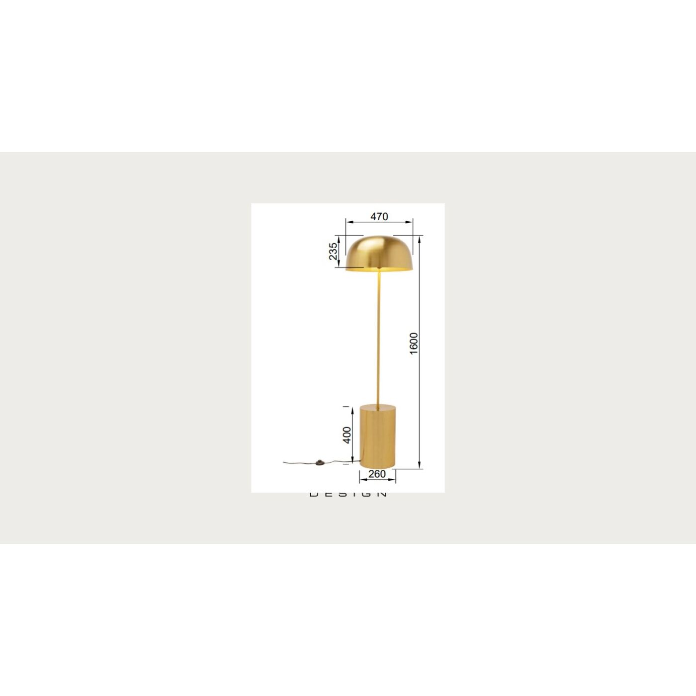 Светильник напольный Loungy Ecru 160cm KARE 57572