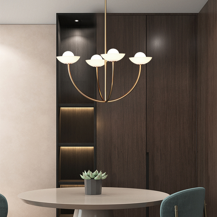 Потолочная люстра INELDA L4 Red by ImperiumLoft