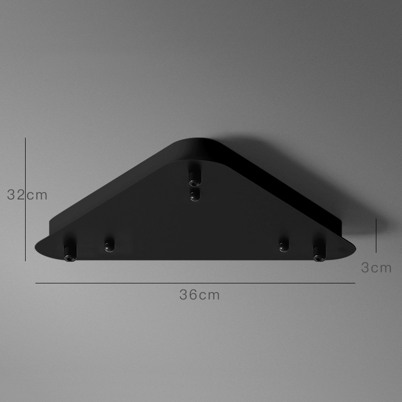 Основание на потолок Beat black trio round pendant system by ImperiumLoft