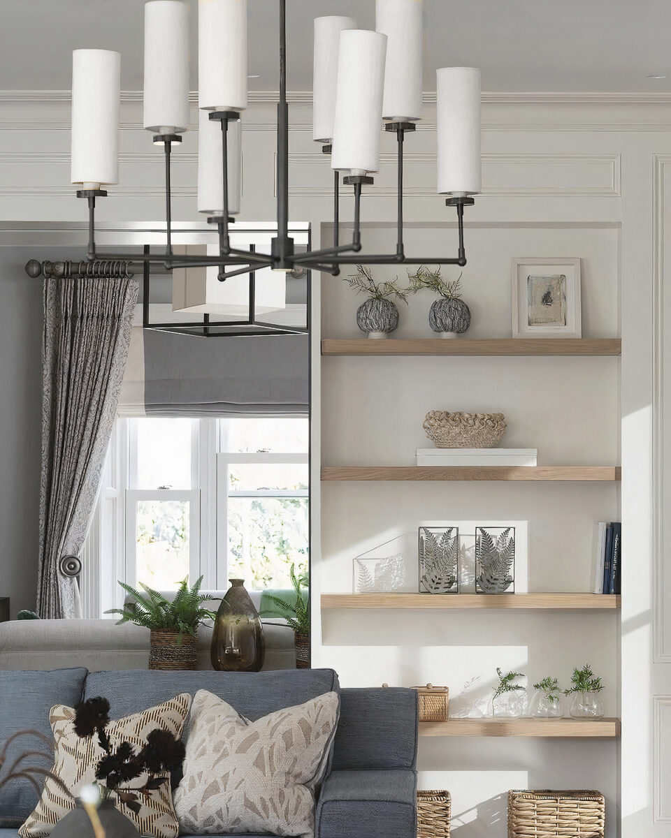 Черная люстра Новара Louvre Home P7702PB