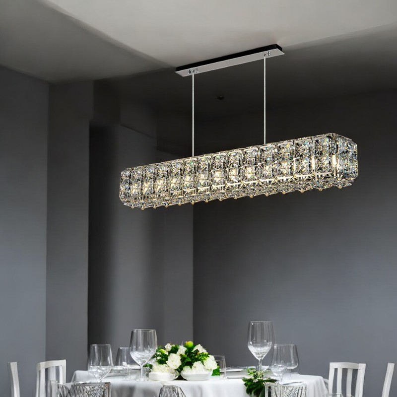 Реечный, рядный светильник TAKI LONG L120 Silver by ImperiumLoft