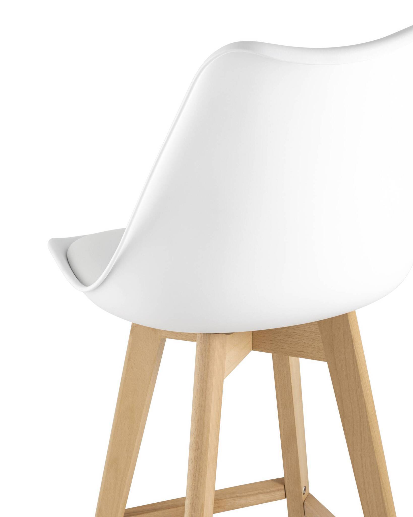Стул полубарный FRANKFURT белый Stool Group