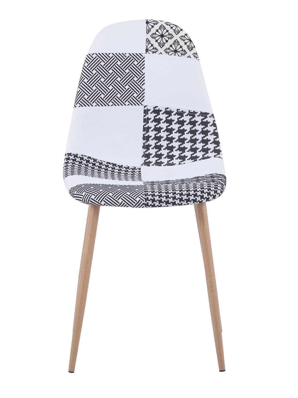 Стул Валенсия пэчворк черно-белый Stool Group