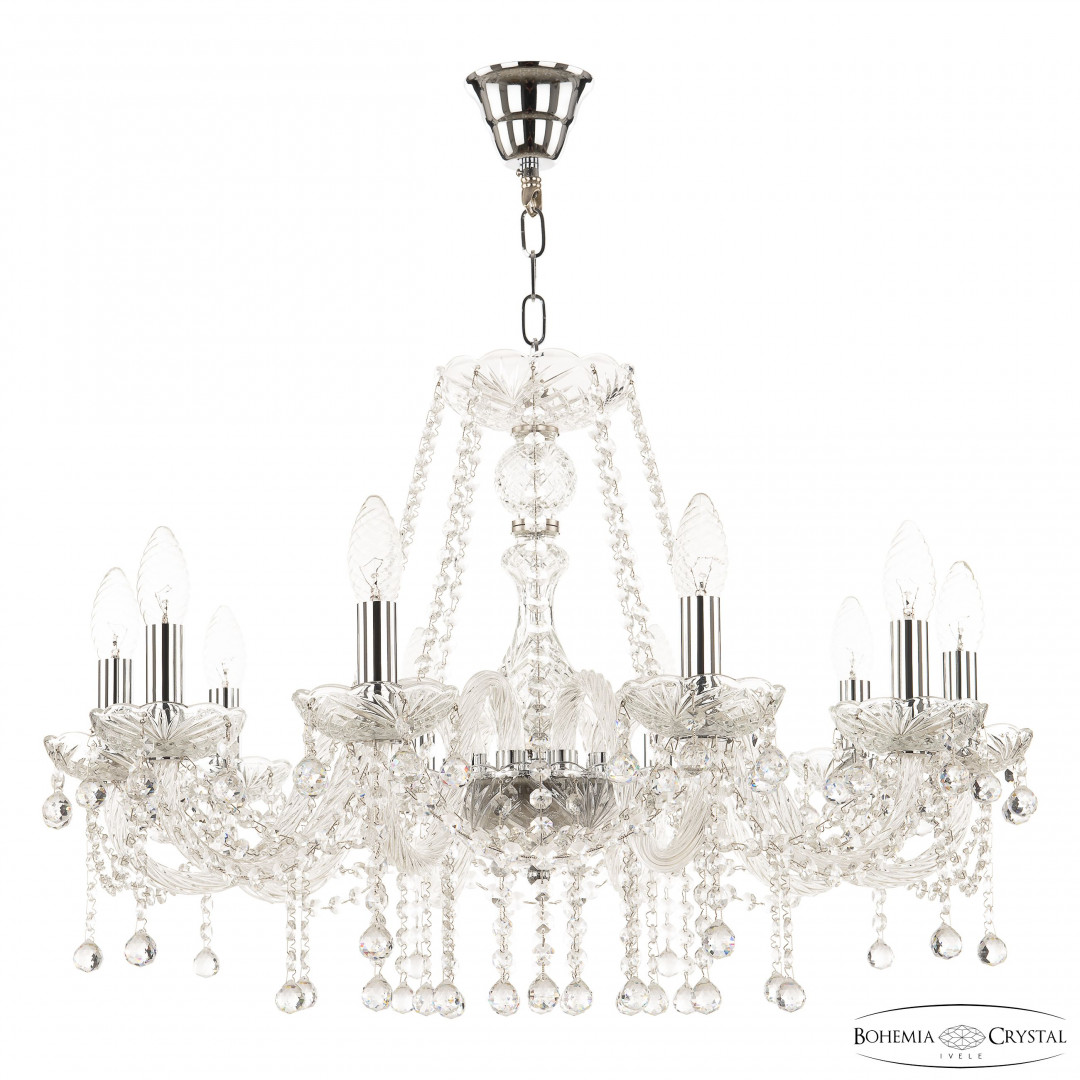 Люстра хрустальная 108/10/240 Ni Bohemia Ivele Crystal