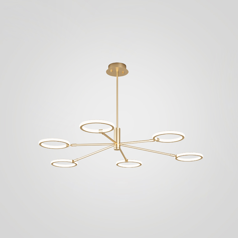 Люстра на штанге RINGLETS A Brass by ImperiumLoft