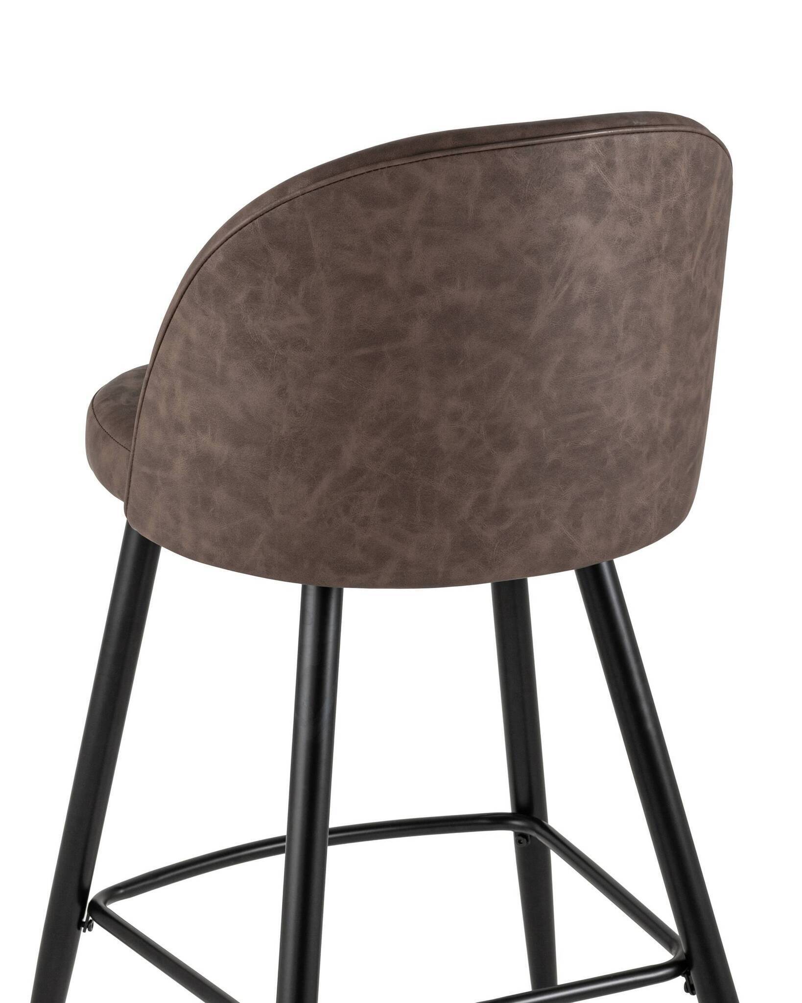 Стул барный Лион коричневая экокожа Stool Group