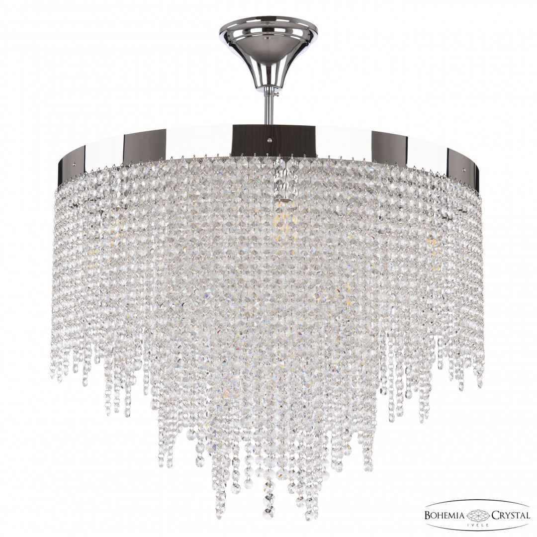 Люстра спираль хрустальная 83141/60-50NZ/S Ni Bohemia Ivele Crystal