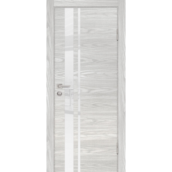 Межкомнатная дверь Graf P-16 белоснежный лакобель Дуб скай бежевый (2000 х 700)