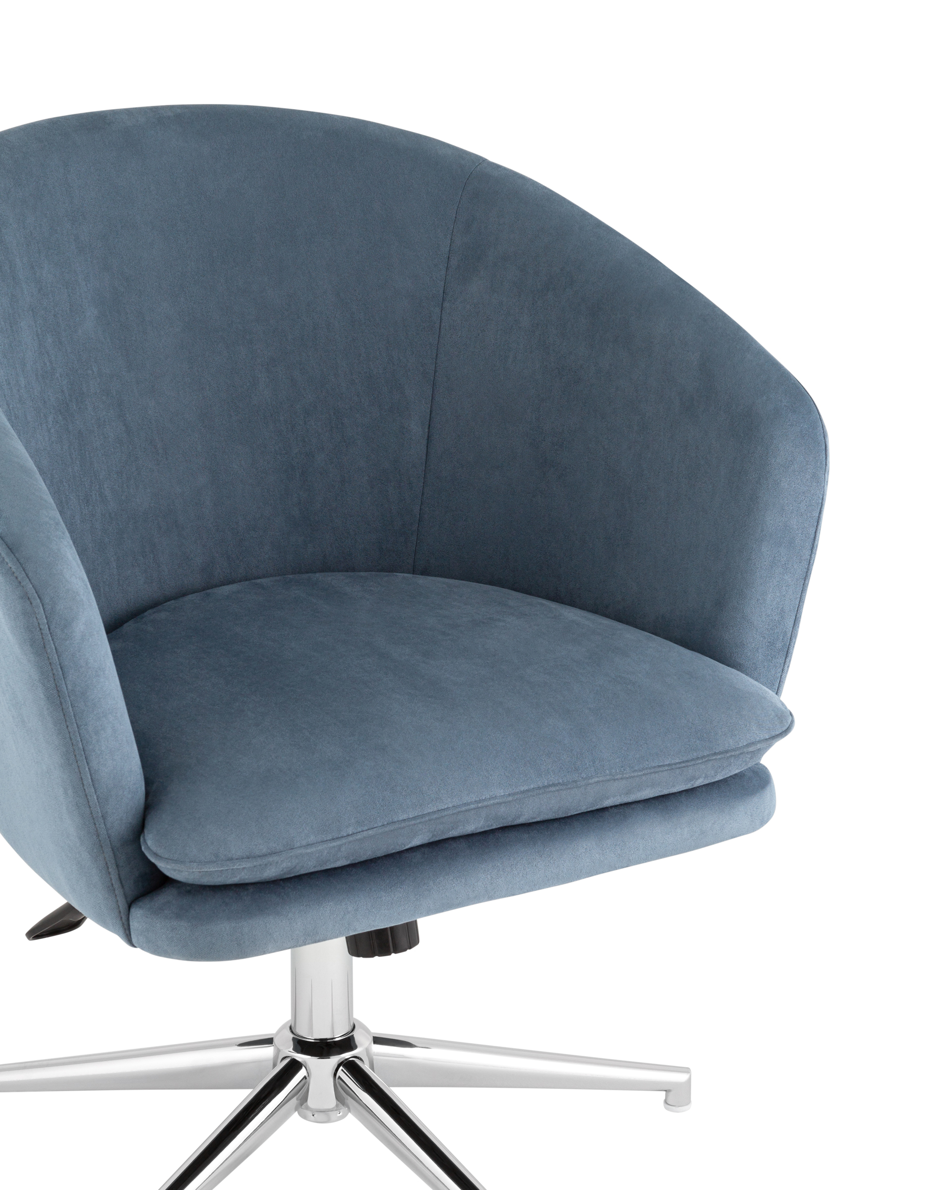 Кресло Харис регулируемое замша синий NC Stool Group