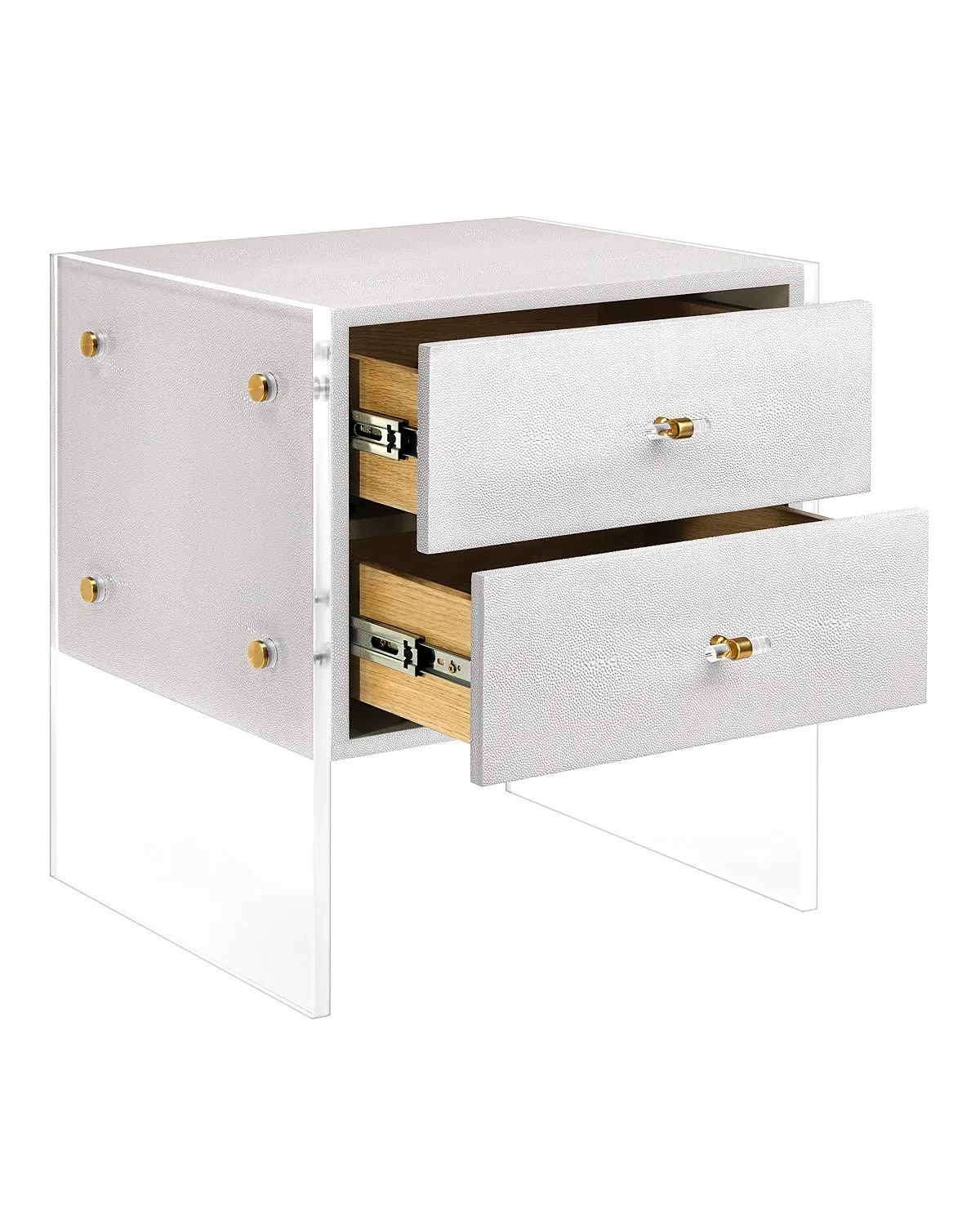 Серая прикроватная тумба Берк Louvre Home LHFBT11SS/DPO