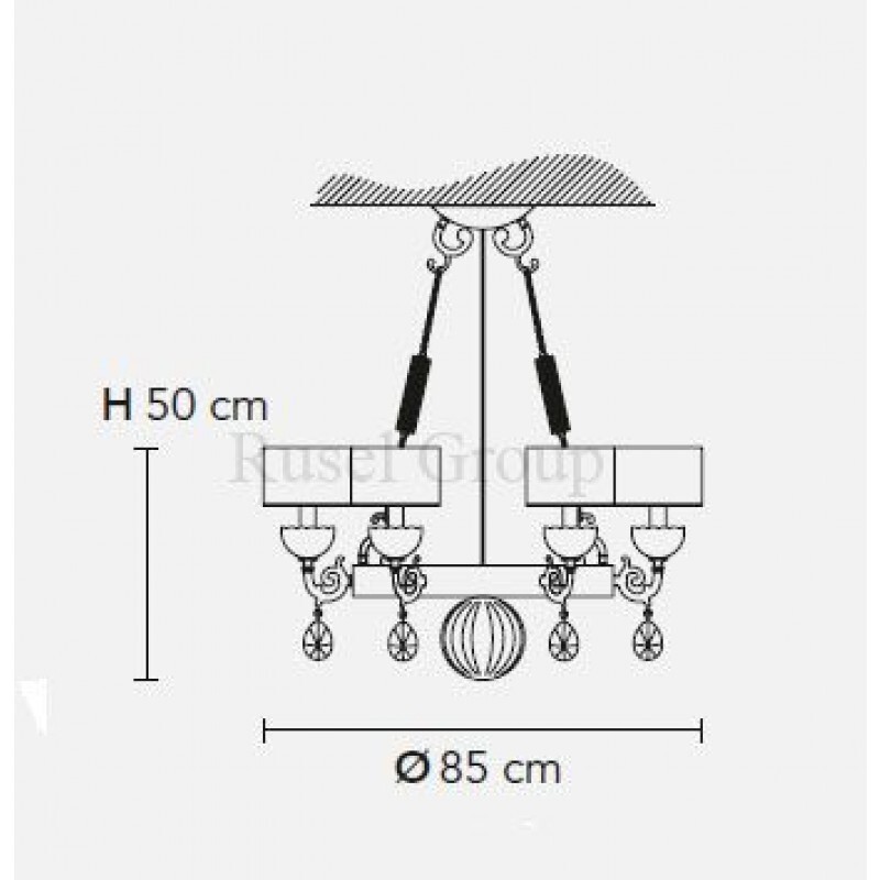 Подвесной светильник Masiero NUARE 6