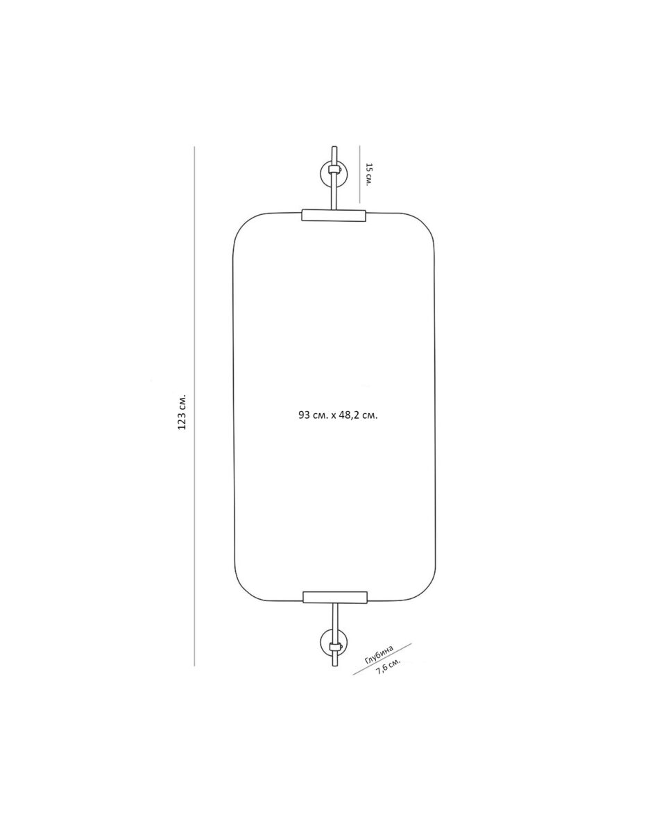 Серебряное настенное зеркало Линарес Louvre Home LHDWM281523ZYH