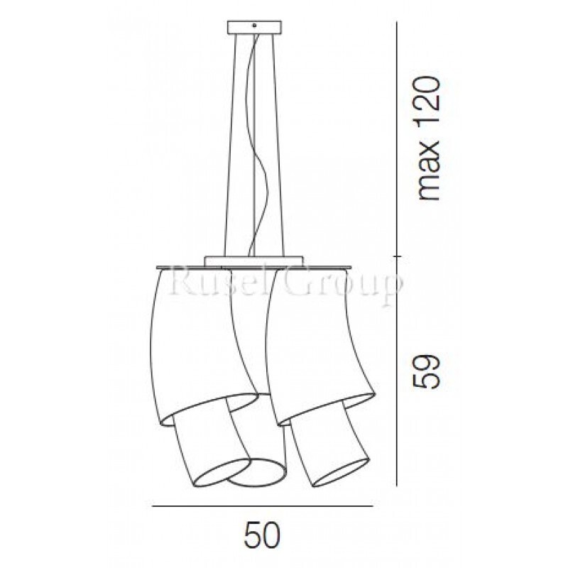 Подвесной светильник Vistosi ASSIBA SP 6
