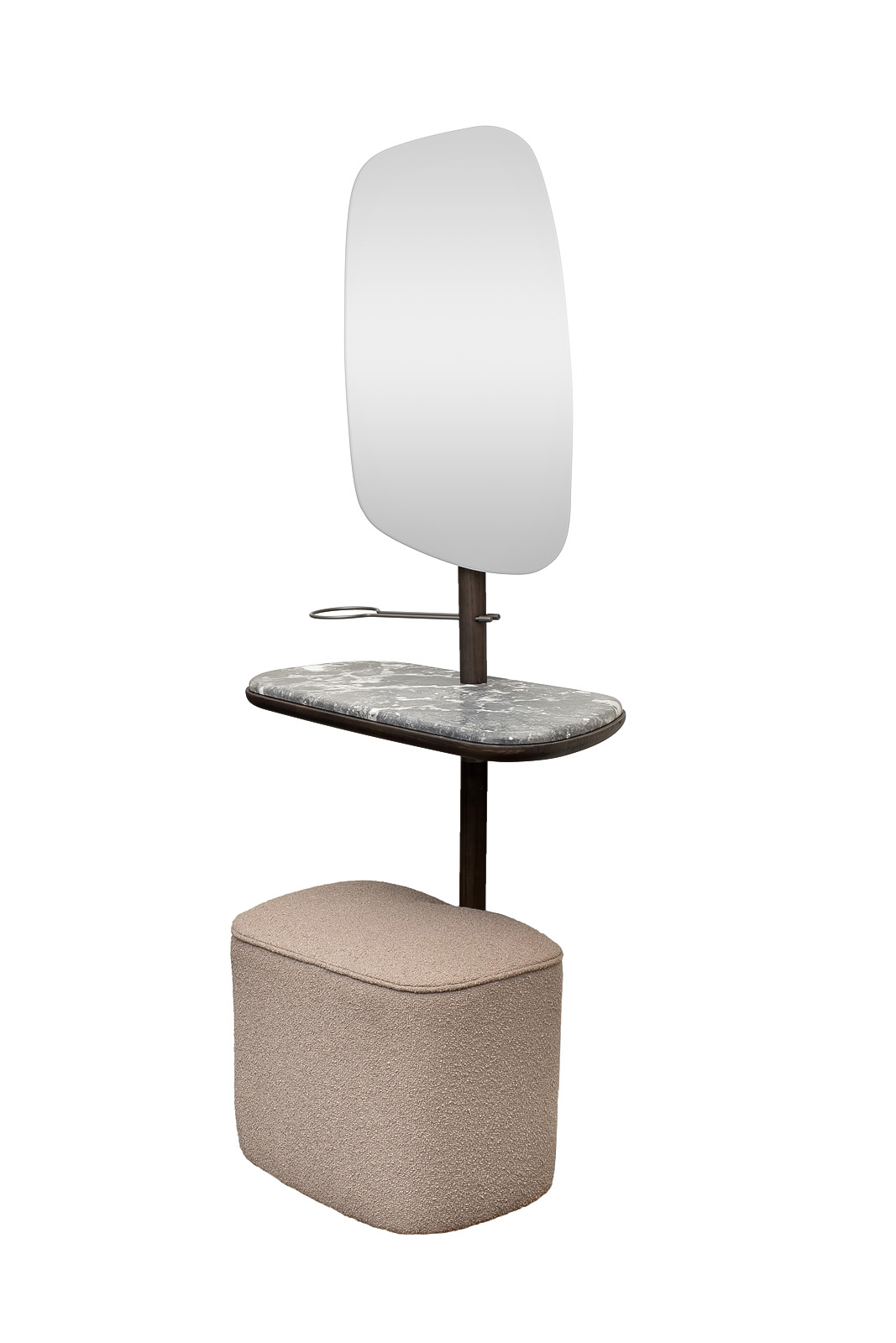 Зеркало с полкой и пуфом Garda Decor 58DB-23177