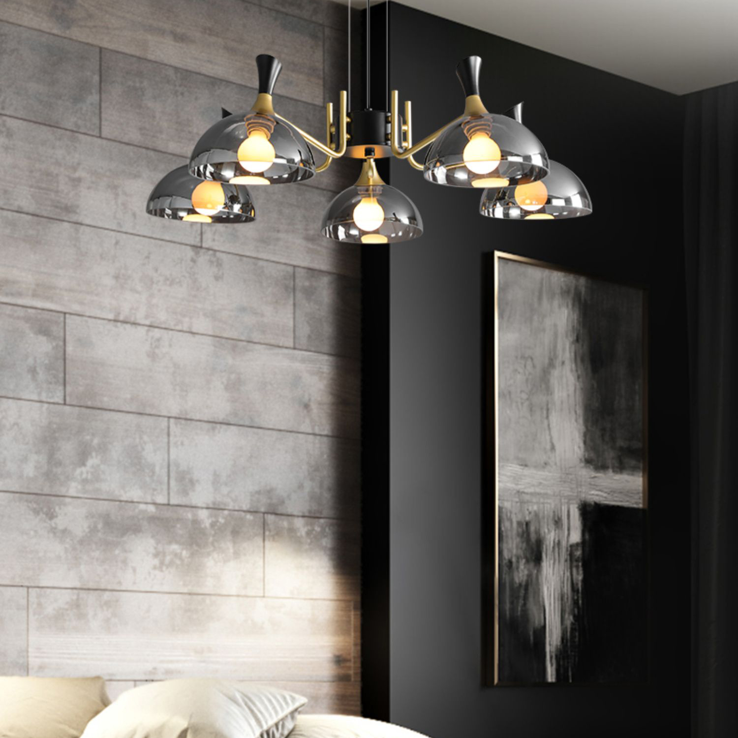 Подвесная люстра AMANDA D68 Grey by ImperiumLoft