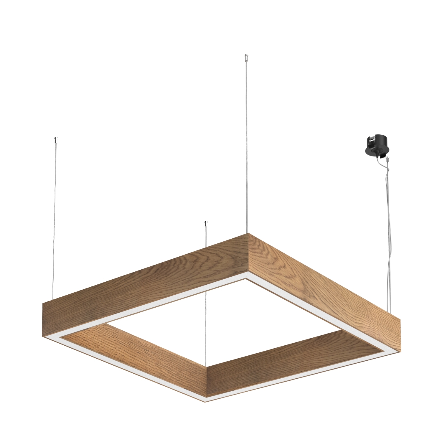 Подвесной светодиодный светильник Ledron KVADRO Basic 690 Black 4000K