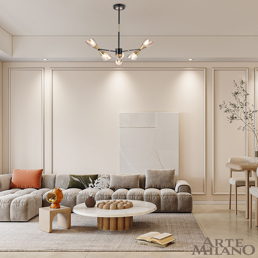 Люстра 276708/6 BK/GD Arte Milano