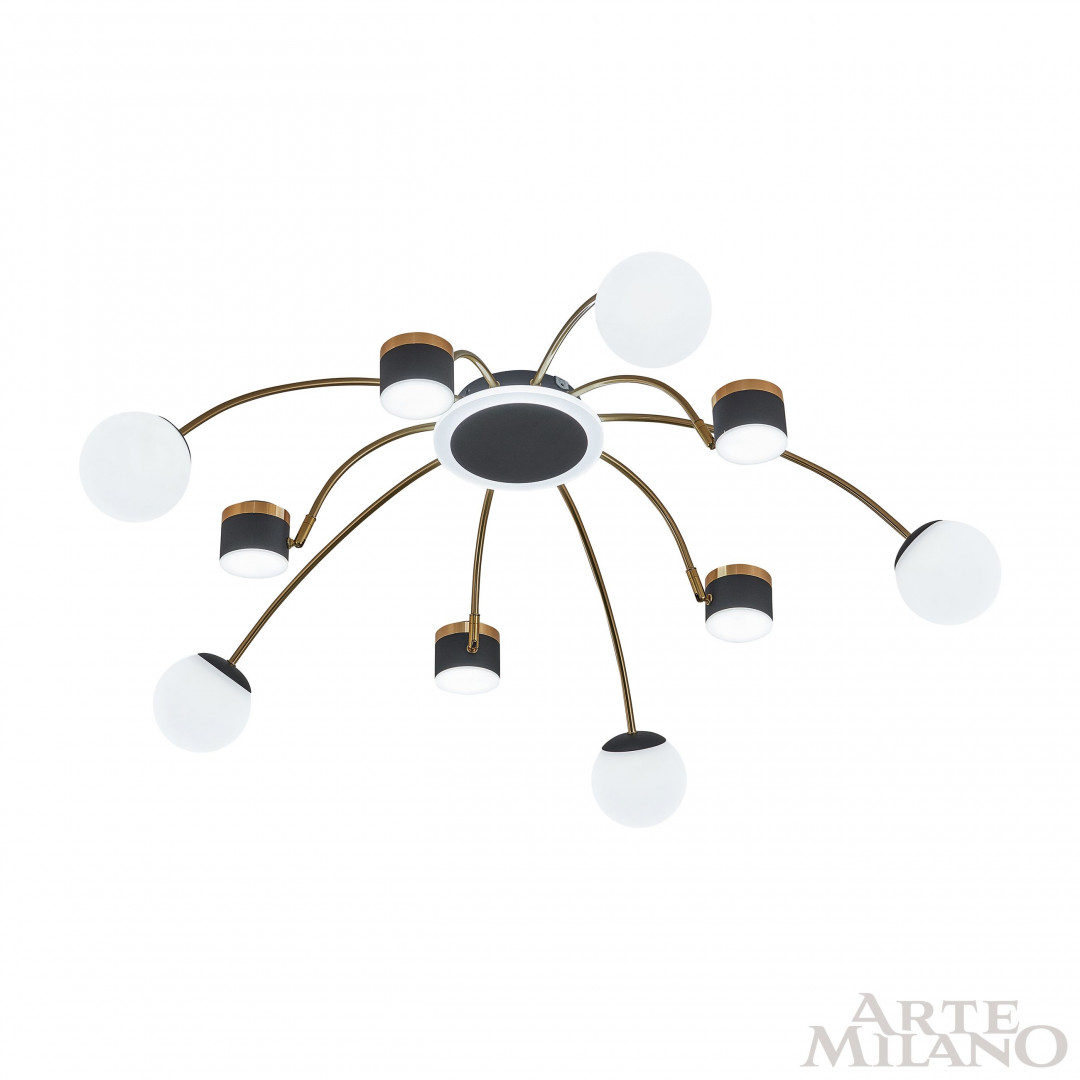 Люстра светодиодная 272040/10 BK/GD Arte Milano