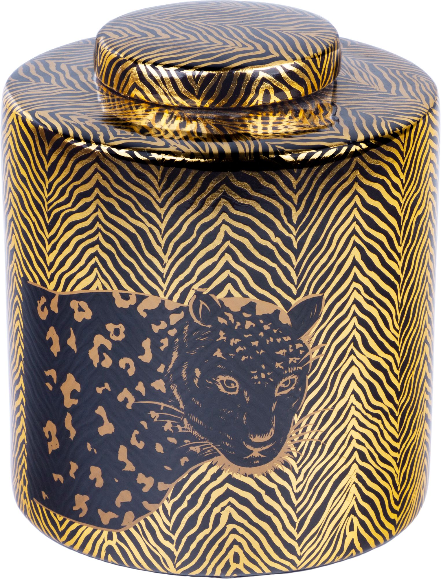 Ваза с крышкой Леопард Glasar 58-005