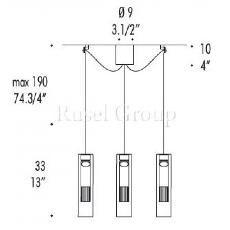Подвесной светильник LEUCOS FAIRY S/C D3