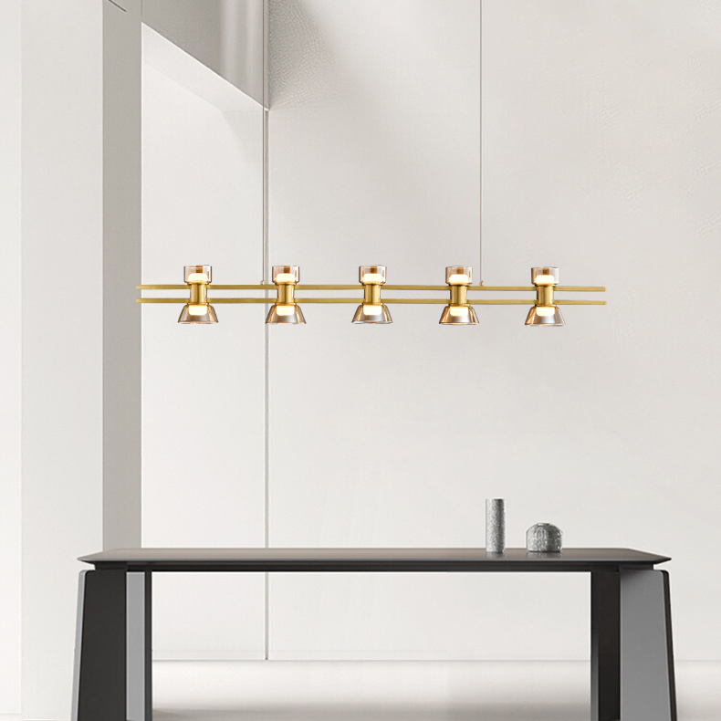 Подвесной светильник BLASIUS LONG L140 Brass by ImperiumLoft