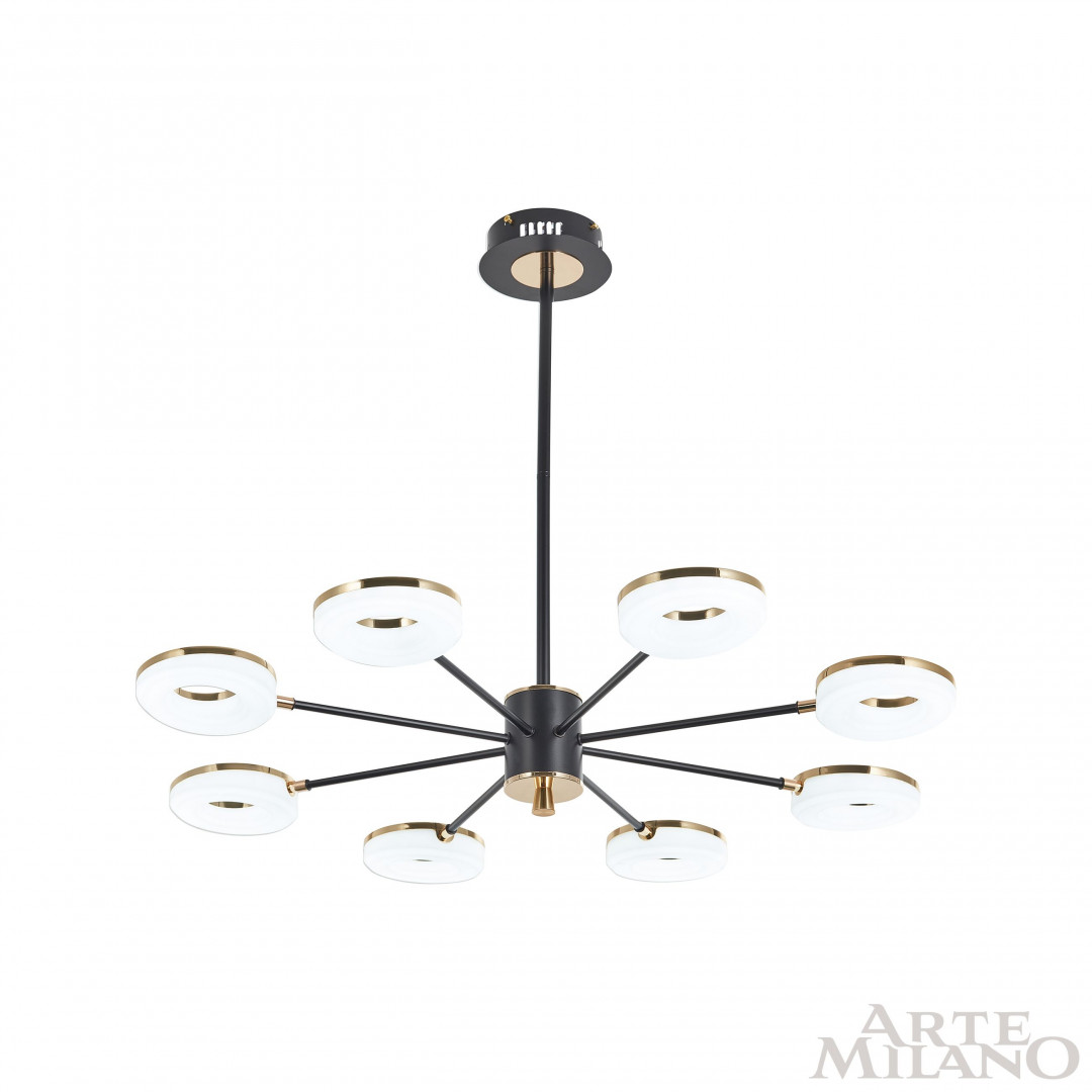 Люстра светодиодная 277499/8 BK/GD Arte Milano
