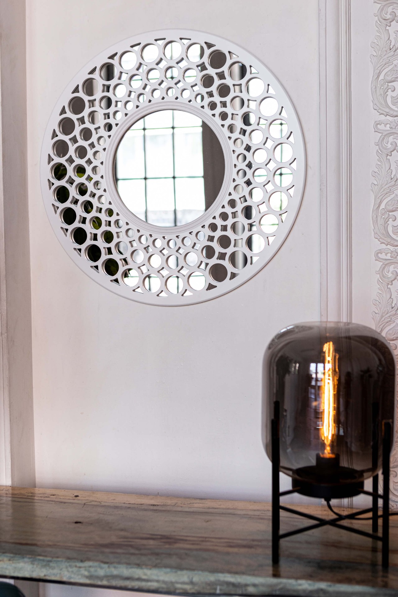 Зеркало BountyHome Round White mv411-white