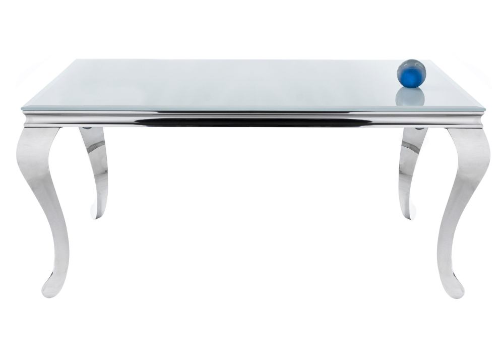 Стол стеклянный Woodville Sondal 160 белый 1643