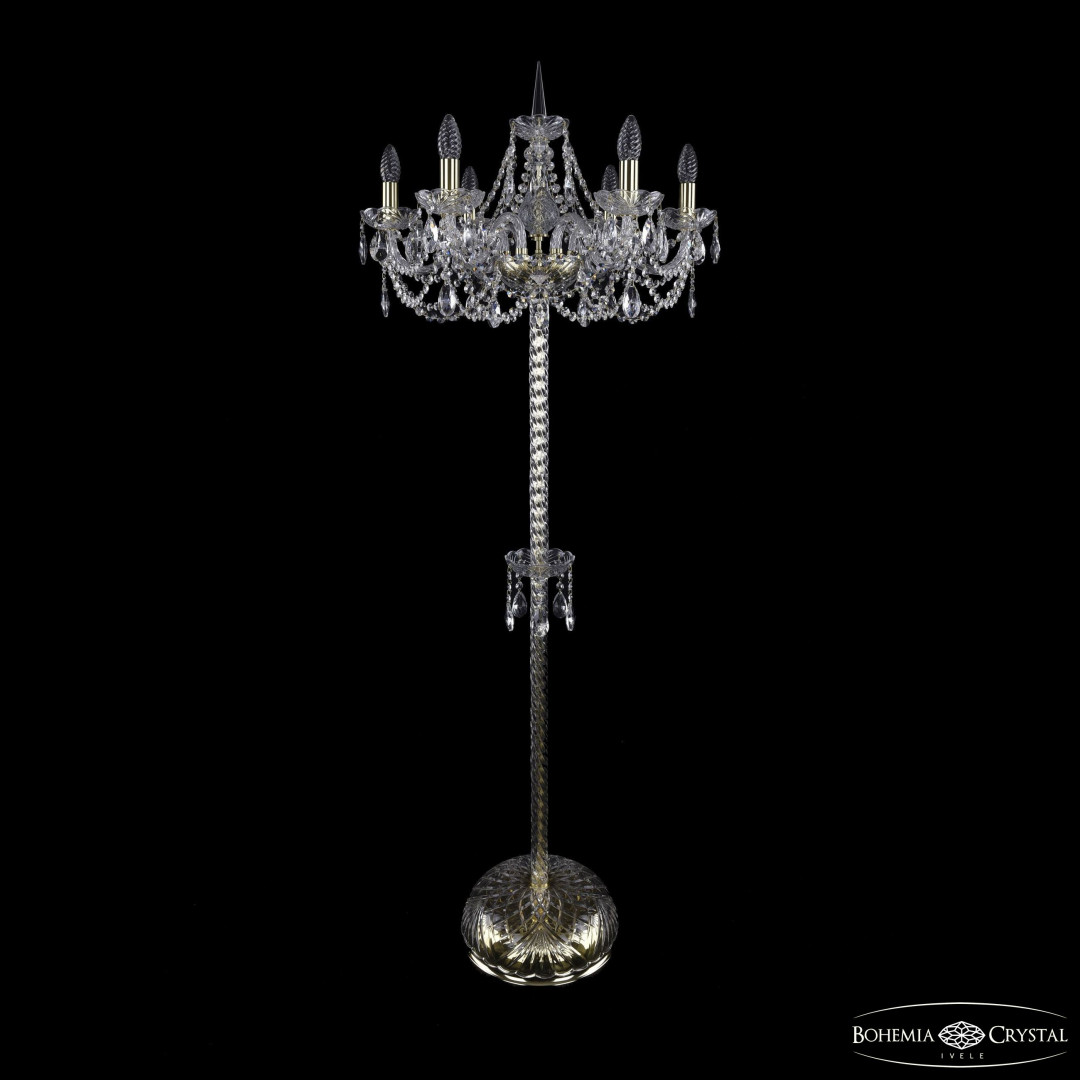 Торшер хрустальный 1406T2/6/195-160 G
